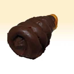 たっぷりチョコレート掛けコロネ